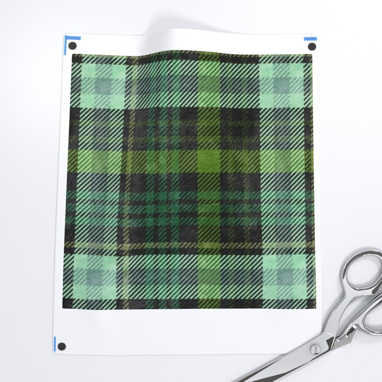 Woodland Rustic Tartan Plaid Check Classic Traditional Cabin Custom Printed Fabric by Spoonflower Various Fabrics by the Yard or Fat Quarter